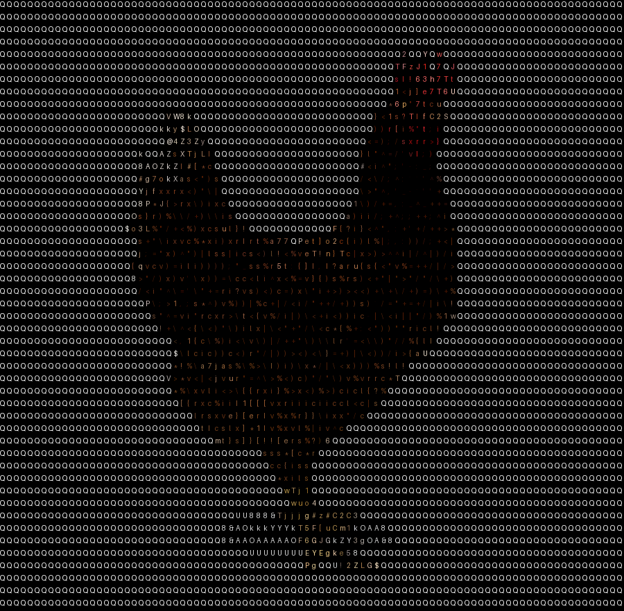 ascii-image-art processed images